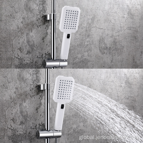 Exposed Shower Set Chrome Faucet 3 Function Chrome Shower Faucet Set Supplier